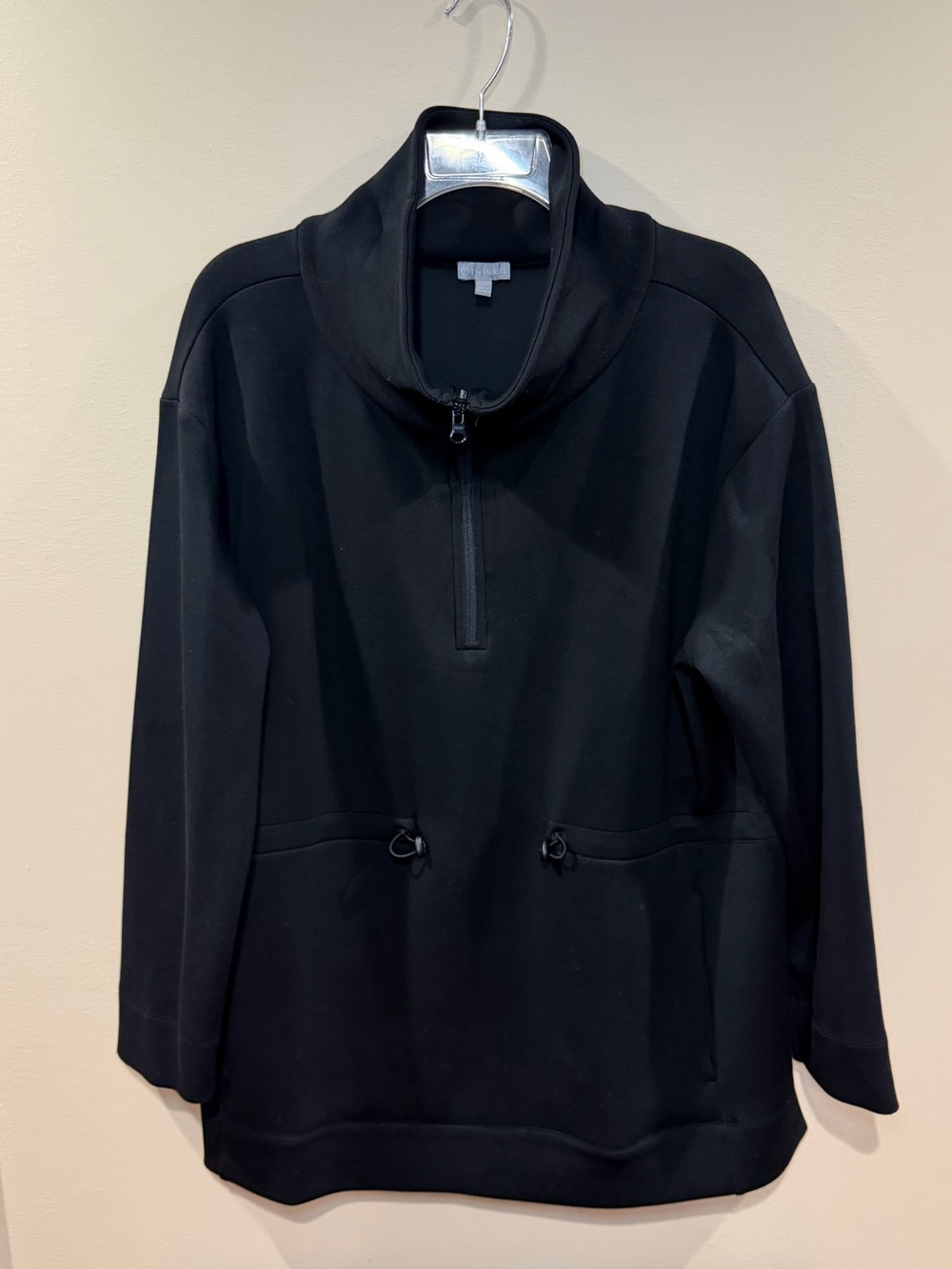 Talbots Black Half-Zip Pullover Sweater